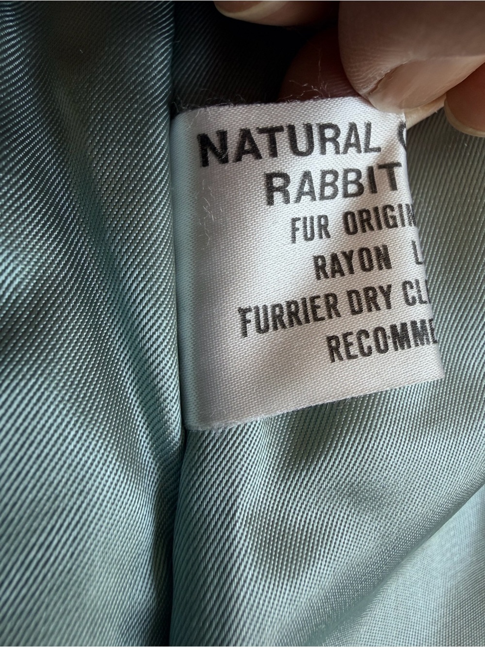 Vintage Genuine Rabbit Fur Coat-Dino Ricco - Picture 9 of 16